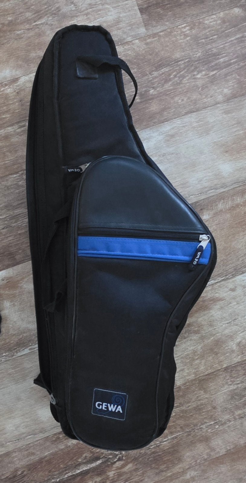 Gewa Saxofoon Gigbag - Zwart met Blauwe Accent, Ophalen of Verzenden, Zo goed als nieuw, Saxofoon