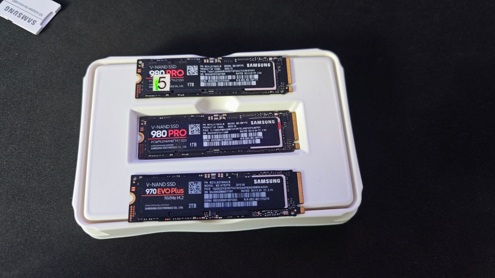 2 Samsung SSD's:  980 Pro 1TB,  970 Evo Plus 2TB, Computers en Software, Harde schijven, Intern, SSD, Samsung SSD, Ophalen of Verzenden