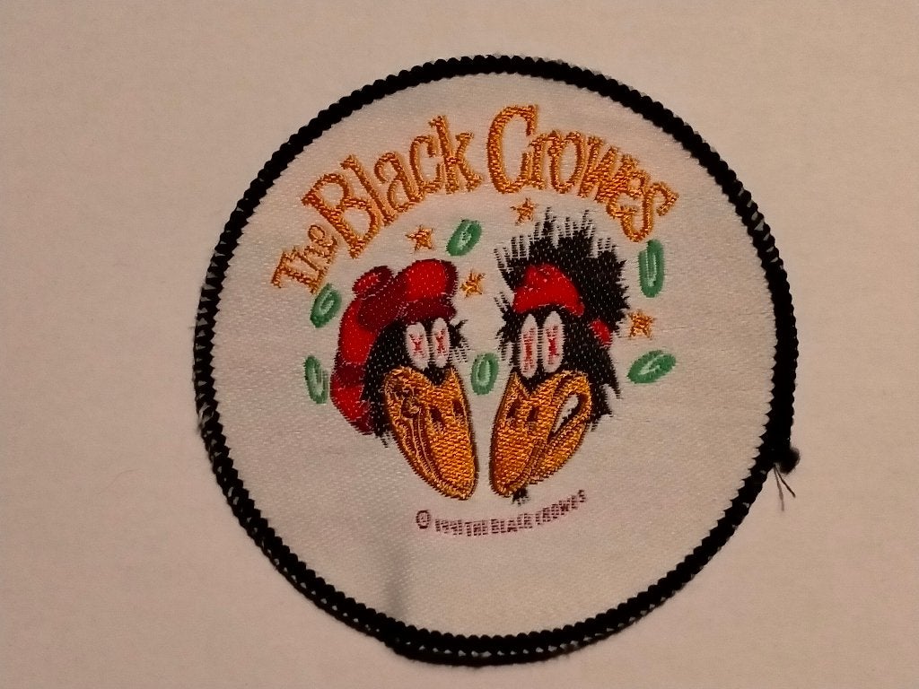 The Black Crowes Crow Bros 1991 vintage rock patch RARE, Verzamelen, Ophalen of Verzenden, Zo goed als nieuw, Kleding