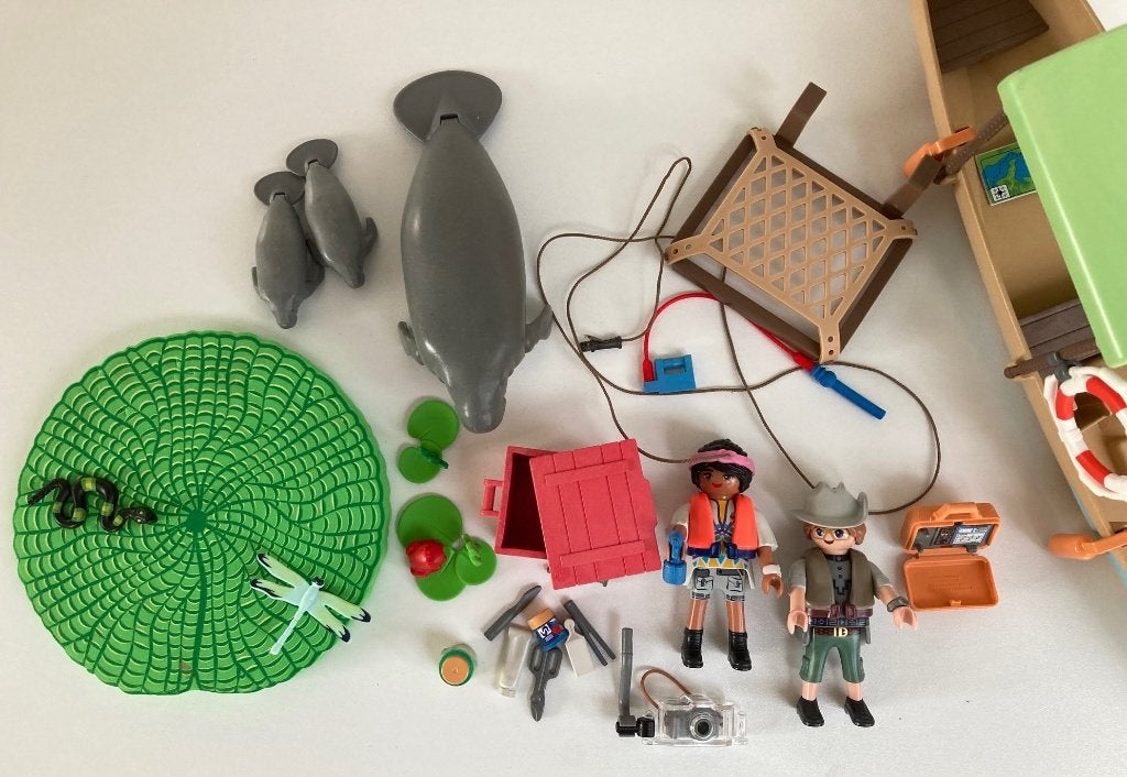playmobil 71010 boot met zeekoeien, Ophalen of Verzenden, Gebruikt, Complete set