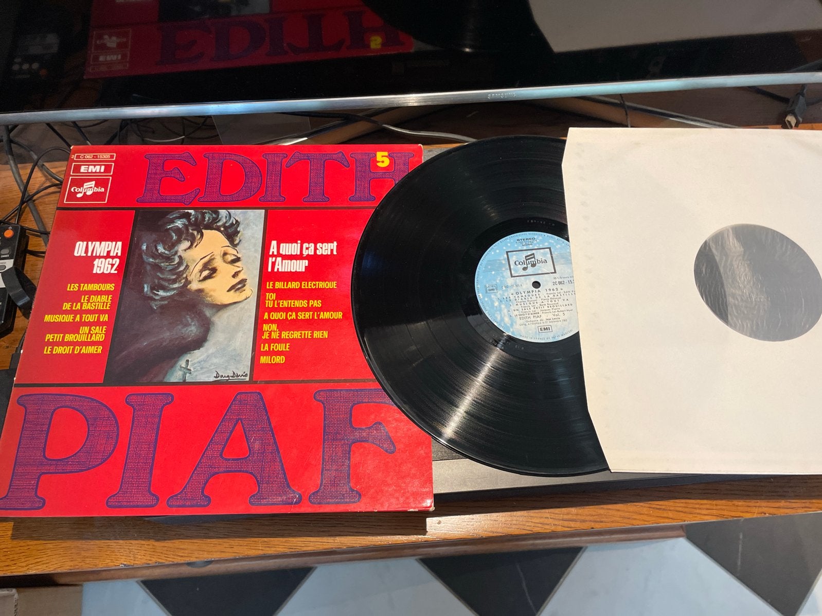 Edith Piaf - Olympia 1962 LP (Columbia), Cd's en Dvd's, LP, Gebruikt, Pop, Ophalen of Verzenden