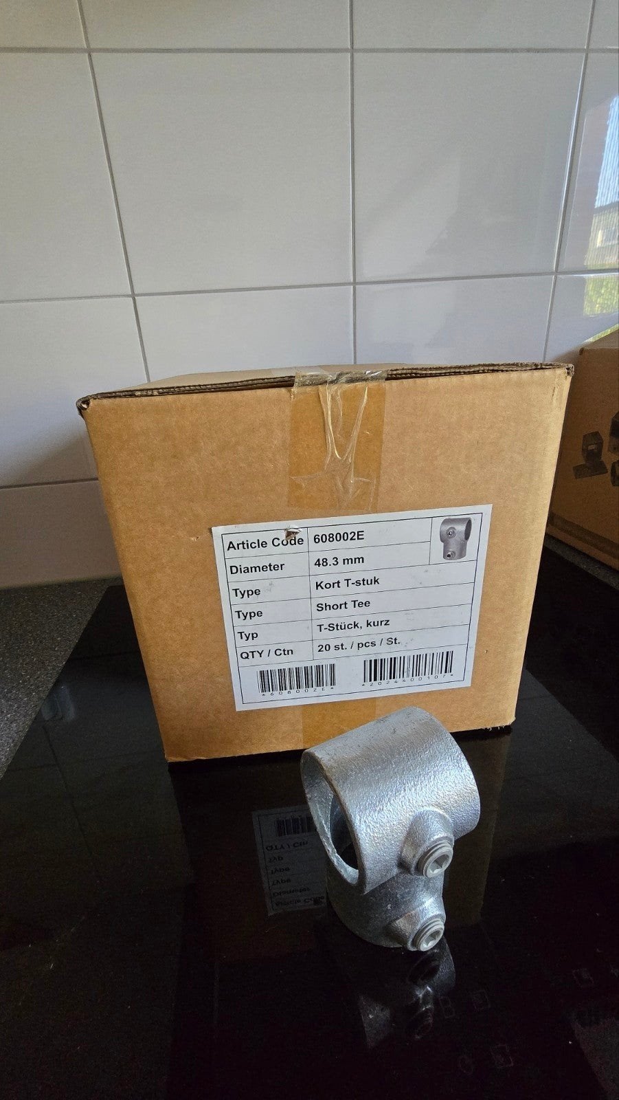 48,3 mm t stuk Tee steigerbuis koppelingen, Ophalen of Verzenden, Nieuw, Minder dan 50 mm