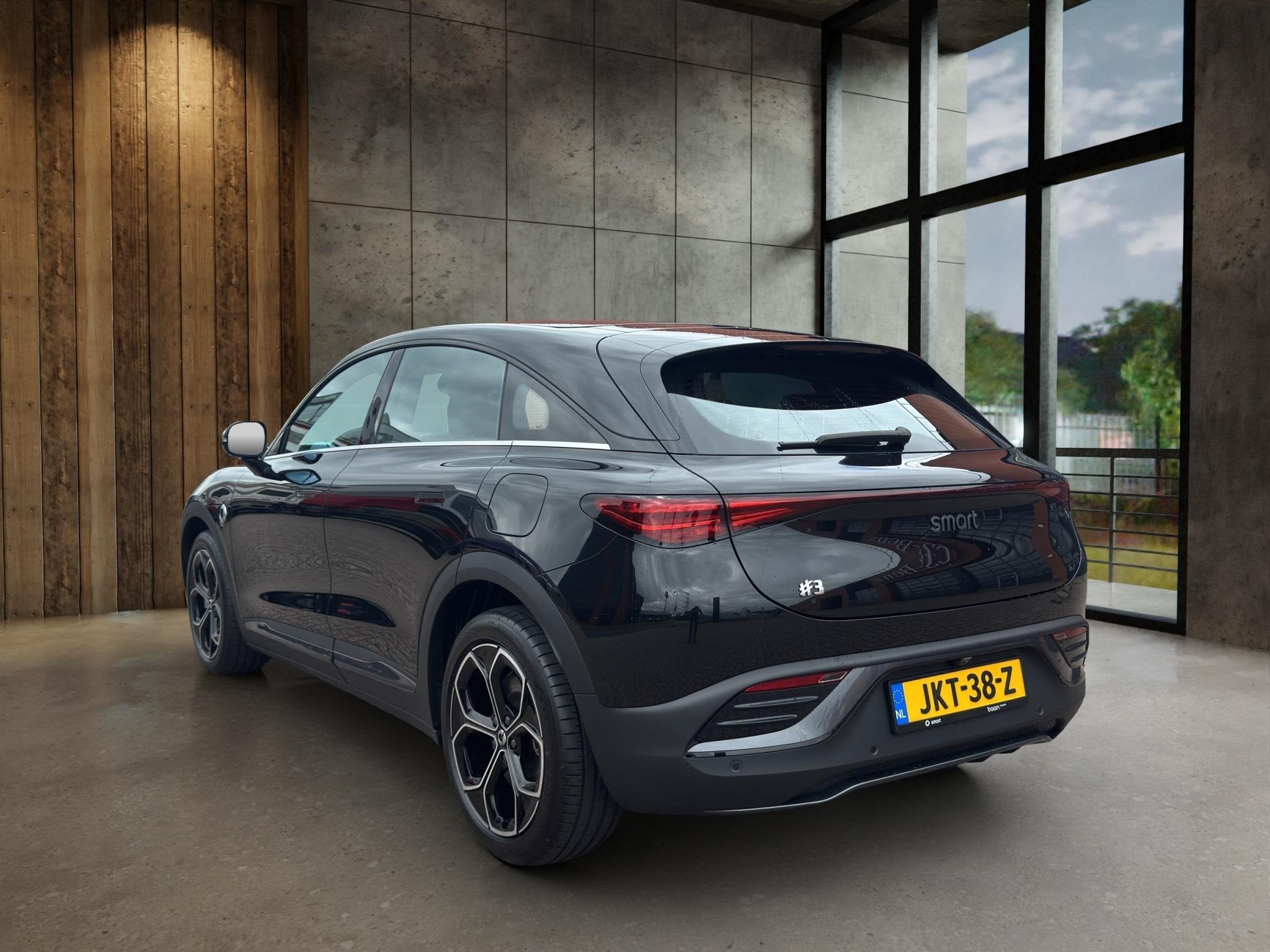 smart #3 Pro 49 kWh, Auto's, Automaat, 12 maanden, Leder en Stof, Zwart