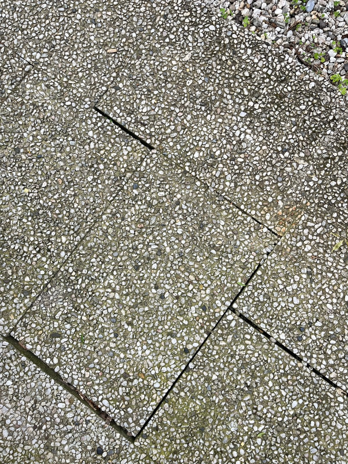 GRATIS 10 Gebruikte terrastegels met grindstructuur, Tuin en Terras, Tegels en Klinkers, Ophalen, Gebruikt, Minder dan 5 m², Grind