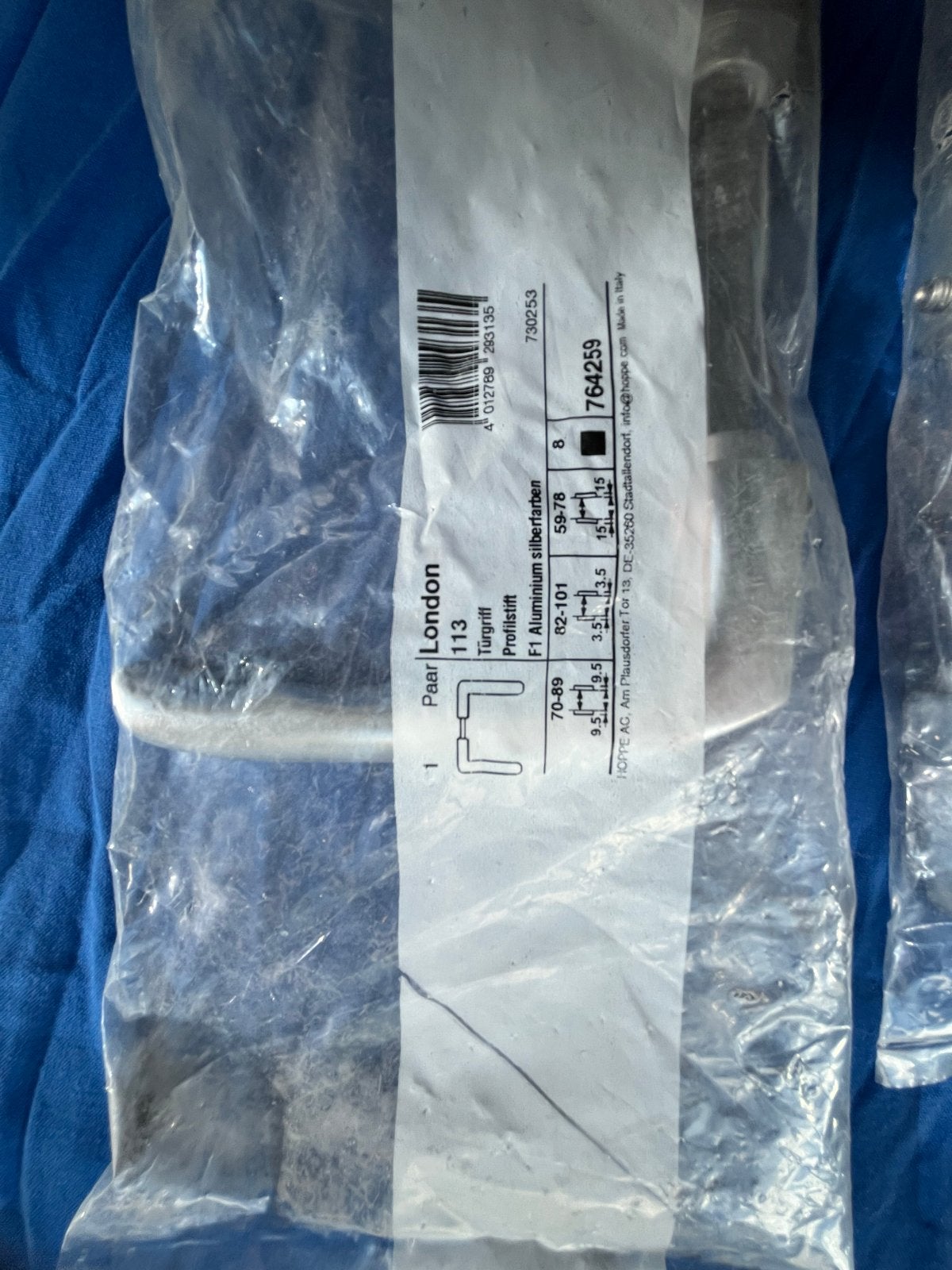 Nieuwe Deurklinken - Set van 2, Doe-het-zelf en Verbouw, Ophalen of Verzenden, Nieuw, Overige materialen, Klink of Kruk