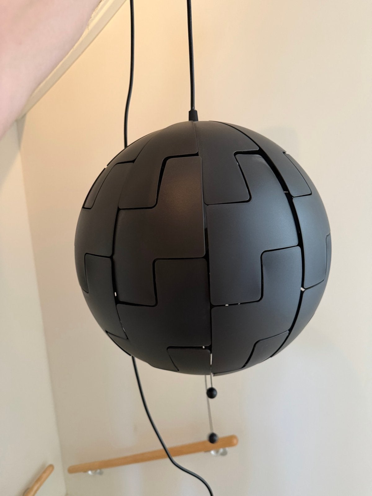IKEA PS 2014 hanglamp met dimbare lamp en afstandsbediening, Ophalen of Verzenden, Zo goed als nieuw, Metaal, E27 (groot)