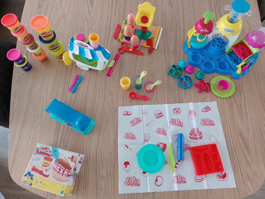 Klei set Play doh, Ophalen of Verzenden, Gebruikt, Knutselen