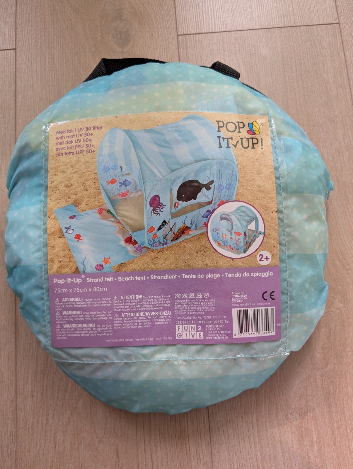 Pop-It-Up Strandtent met UV 50+ filter - Nieuw!, Ophalen of Verzenden, Nieuw