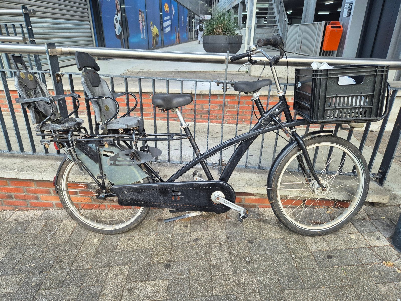 Fietsfabriek Longtail Bakfiets Moederfiets Tandem Transport, Overige merken, 4 kinderen of meer, Ophalen of Verzenden, Zo goed als nieuw