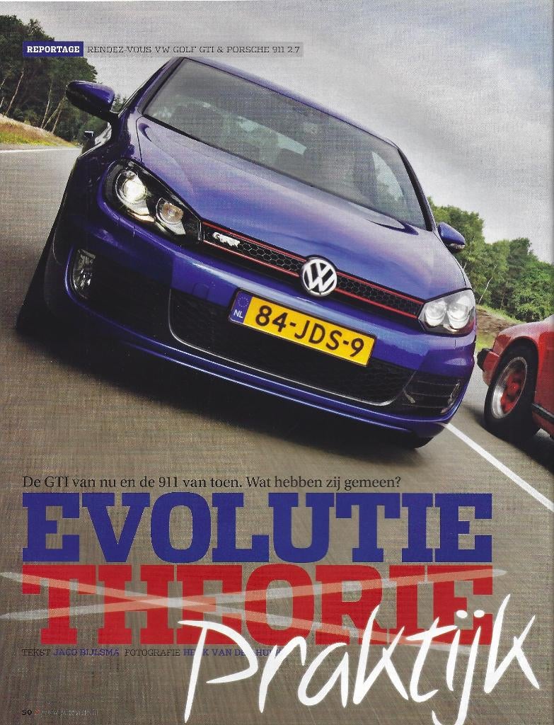 Autovisie vergelijkingstest Golf GTi en Porsche 911, Ophalen of Verzenden, Gelezen, Porsche
