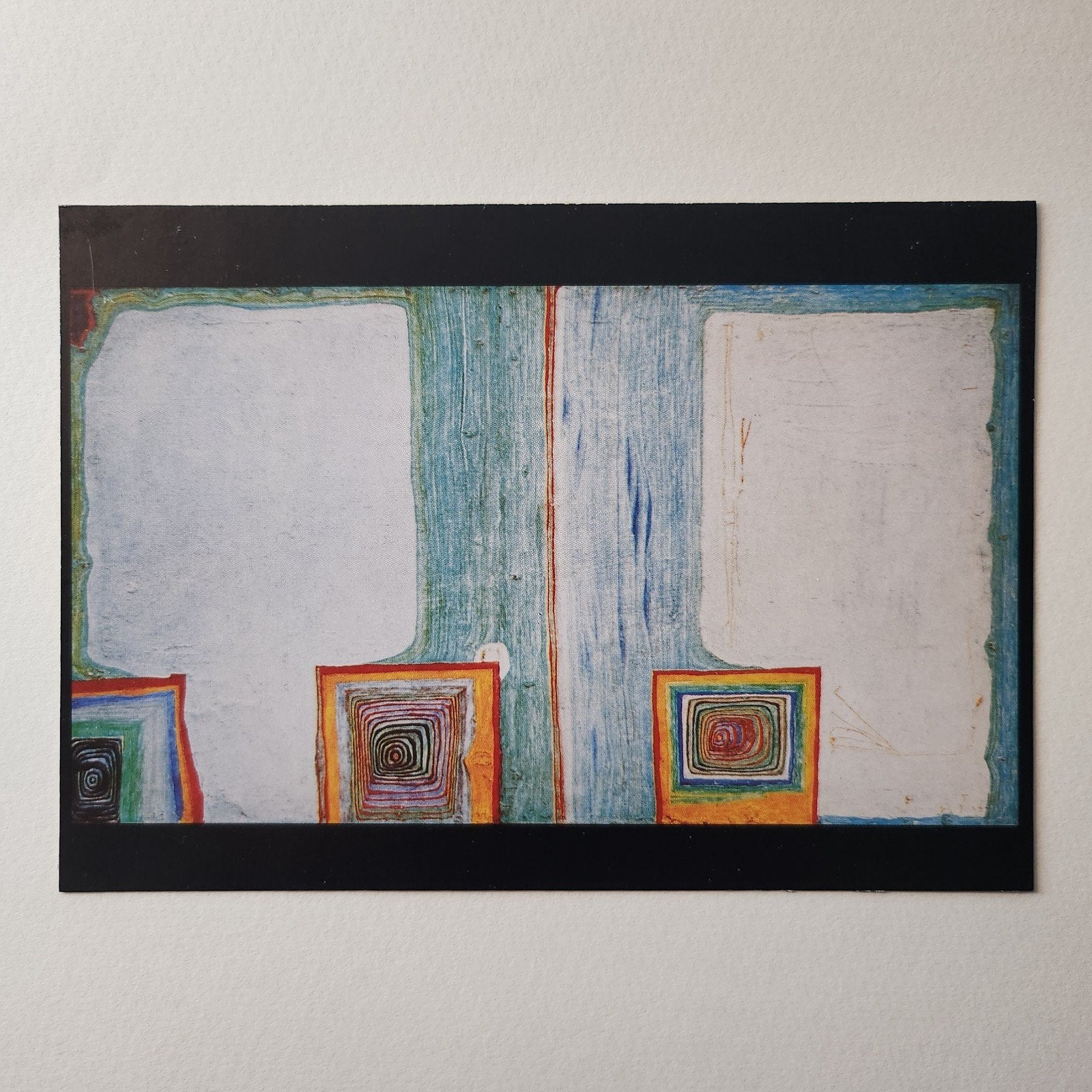Kunstkaart Hundertwasser: 179 Bus Windows, Verzenden, 1980 tot heden, Ongelopen, Cultuur en Media