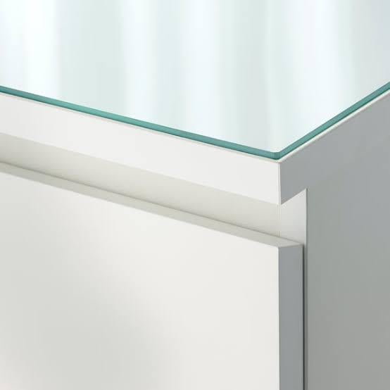 Heldere glasplaat 160x48 voor Malm kast, Ophalen, Zo goed als nieuw