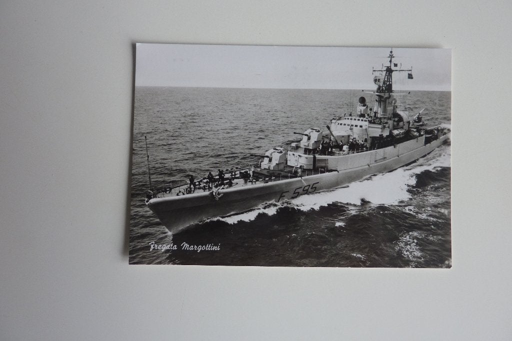 MARINA MILITARE Fregata Margottini F 595, Ophalen of Verzenden, 1960 tot 1980, Ongelopen, Overige thema's