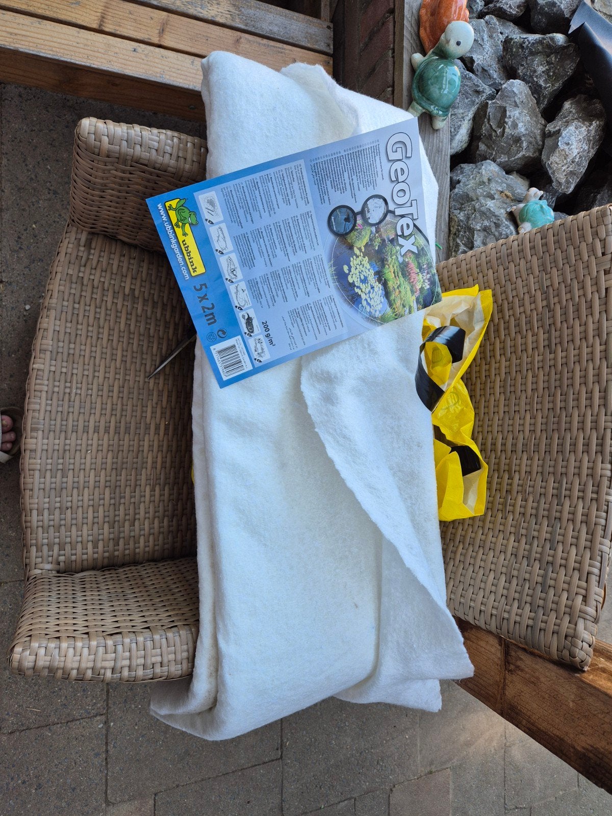 Geotex vijverfolie beschermvlies 4x2m, Tuin en Terras, Vijvers, Ophalen of Verzenden, Nieuw