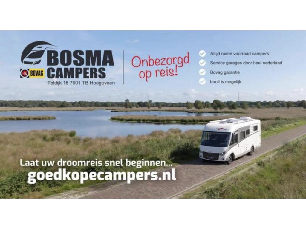 Pössl Roadcamp 540 Compact Vast Bed Airco 94000 km, Buscamper of Camperbus, Ringverwarming, Koelkast, Bedrijf