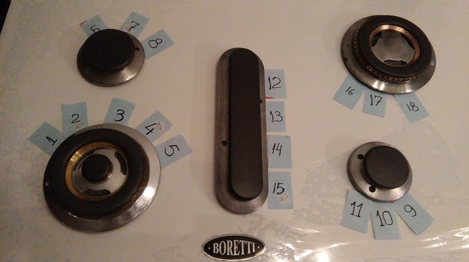Boretti gaspitten origineel & reparatie/advies, Ophalen