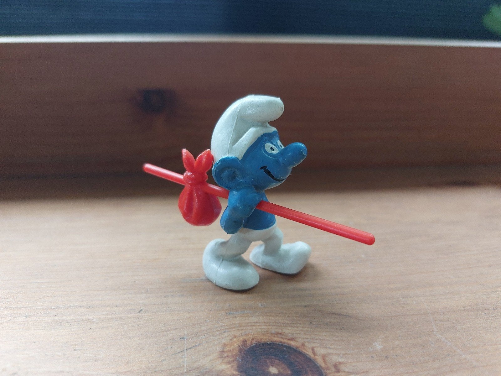 Smurf met knapzak 20088 De Smurfen, Ophalen of Verzenden