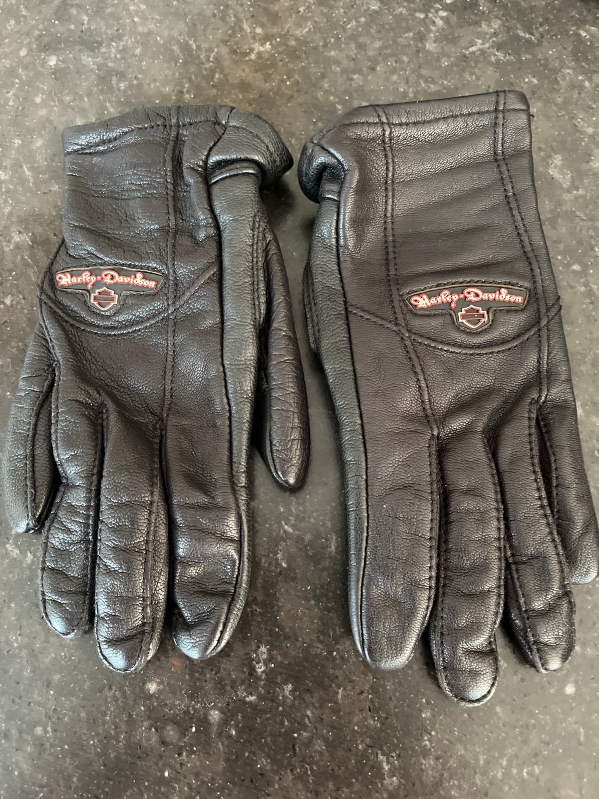 Dames Harley-Davidson lederen motorhandschoenen mt S, Motoren, Kleding | Motorkleding, Ophalen of Verzenden, Tweedehands, Dames