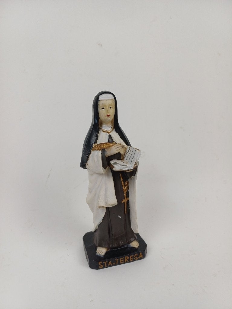 Vintage beeldje Sta. Teresa (Teresia van Avila), Ophalen of Verzenden, Zo goed als nieuw, Religie