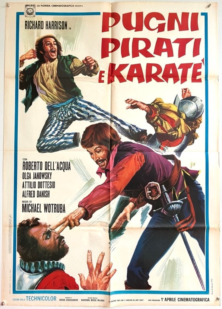 Originele filmposter - Kung-Fu film - Jaren 70/80, Verzenden, Zo goed als nieuw, A1 t/m A3, Film en Tv