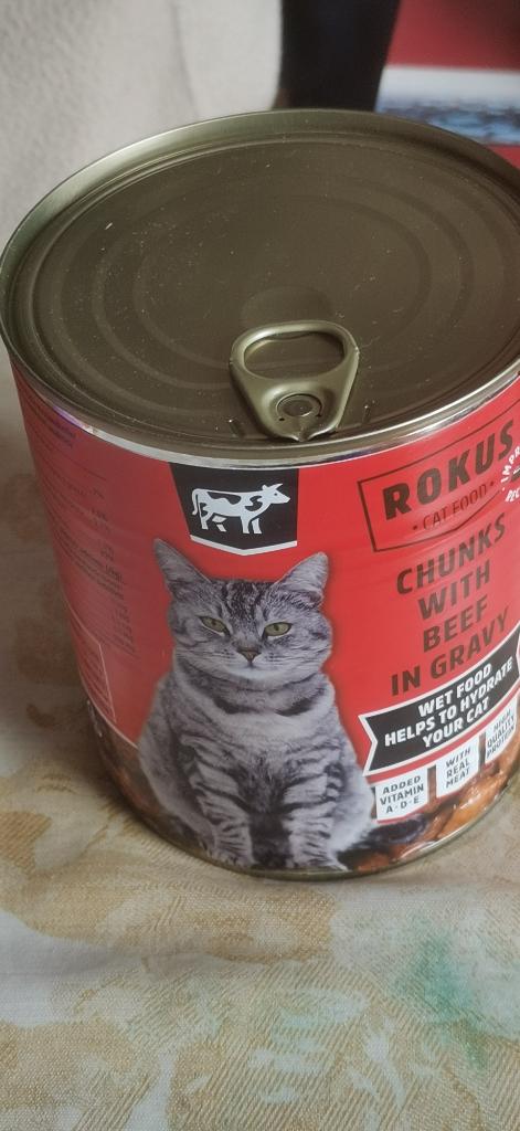 Natte kattenvoer, Ophalen, Kat