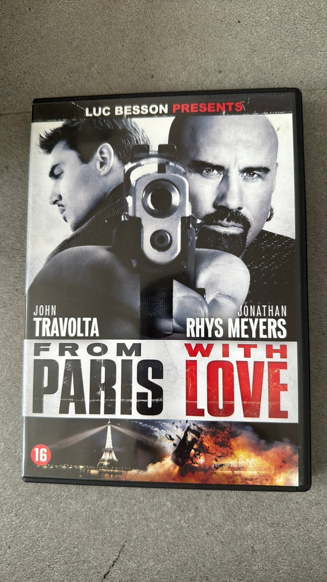 From Paris with love // Luc Besson film, Vanaf 16 jaar, Ophalen of Verzenden, Zo goed als nieuw, Actiethriller