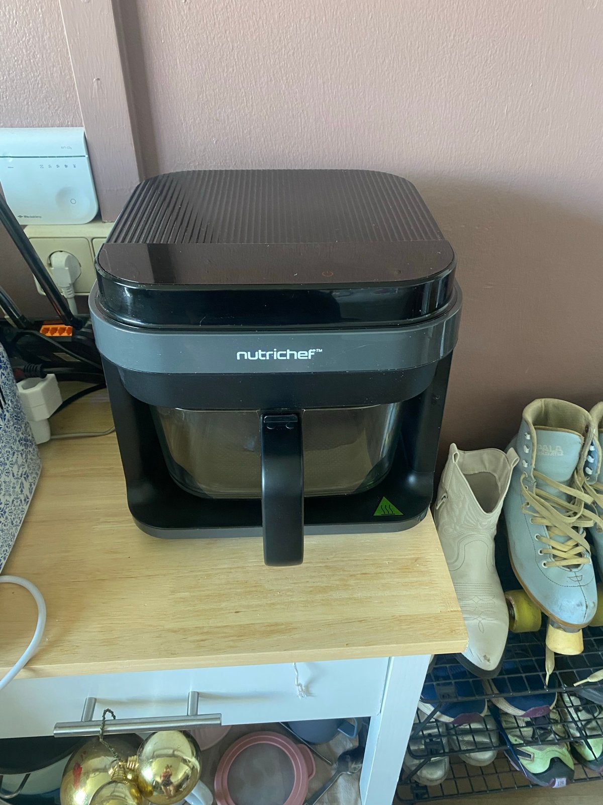 Nutrichef Airfryer - available until tomorrow, Ophalen, Zo goed als nieuw, Airfryer, 1000 t/m 1499 gram