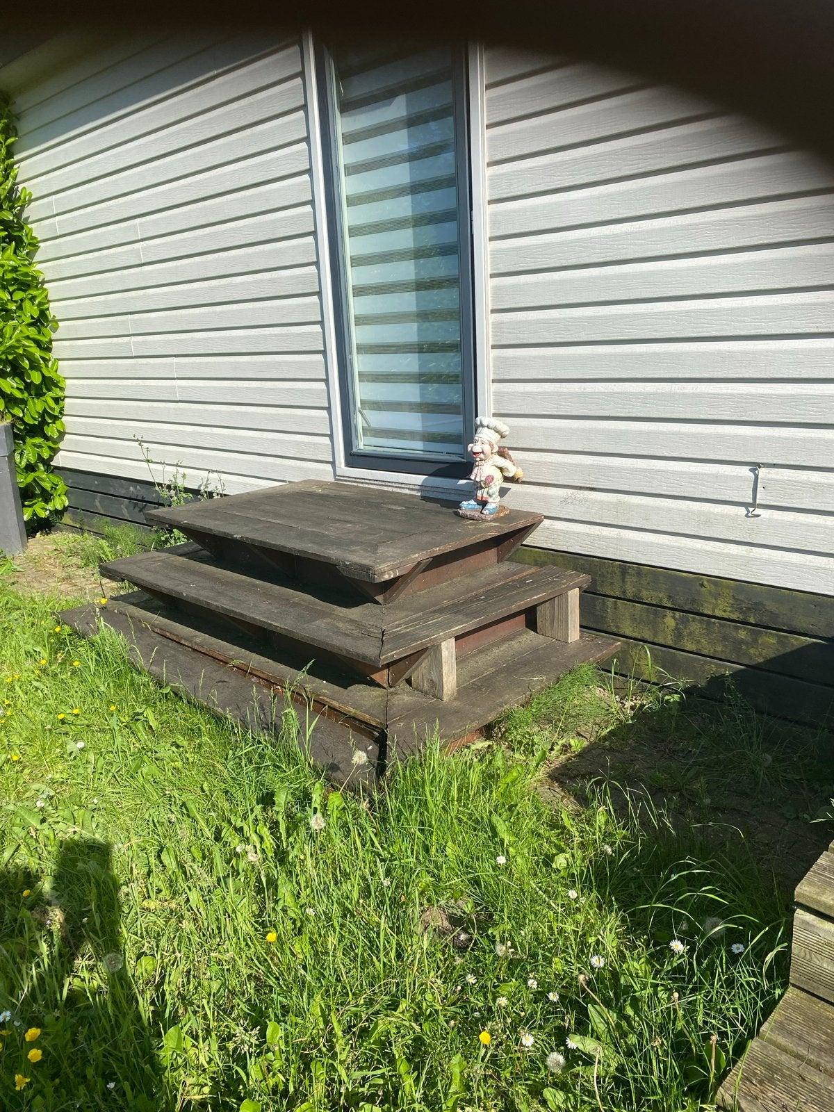 Houten trapje voor caravan of tuinhuis, Ophalen of Verzenden, Gebruikt