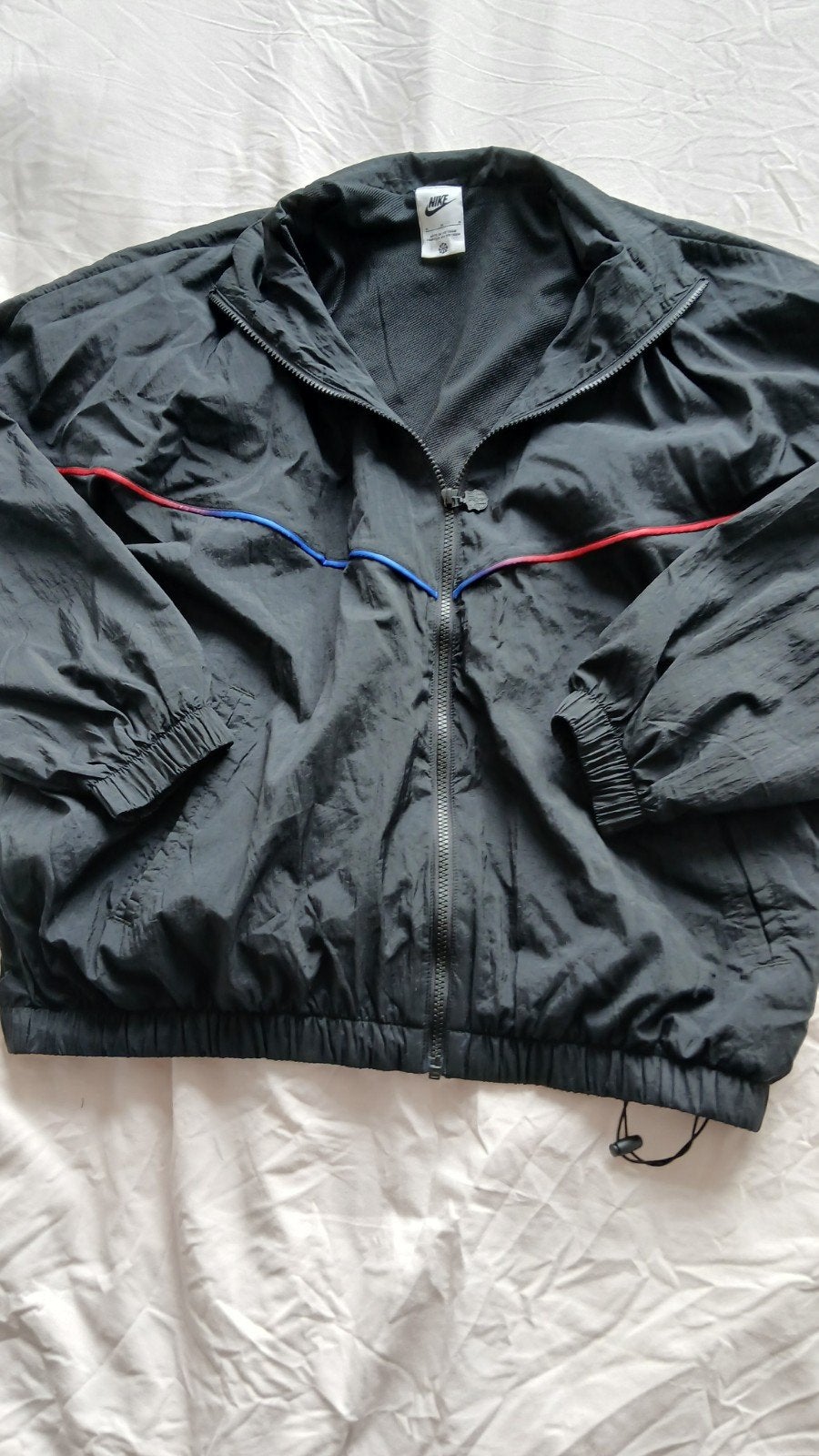FC Barcelona Nike Windjack - Zo goed als nieuw, Maat 48/50 (M), Zwart, Nike, Ophalen of Verzenden