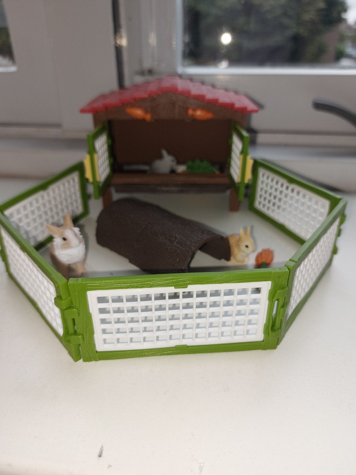 schleich konijnenhok, Ophalen, Zo goed als nieuw, Tractor of Landbouw, Overige merken