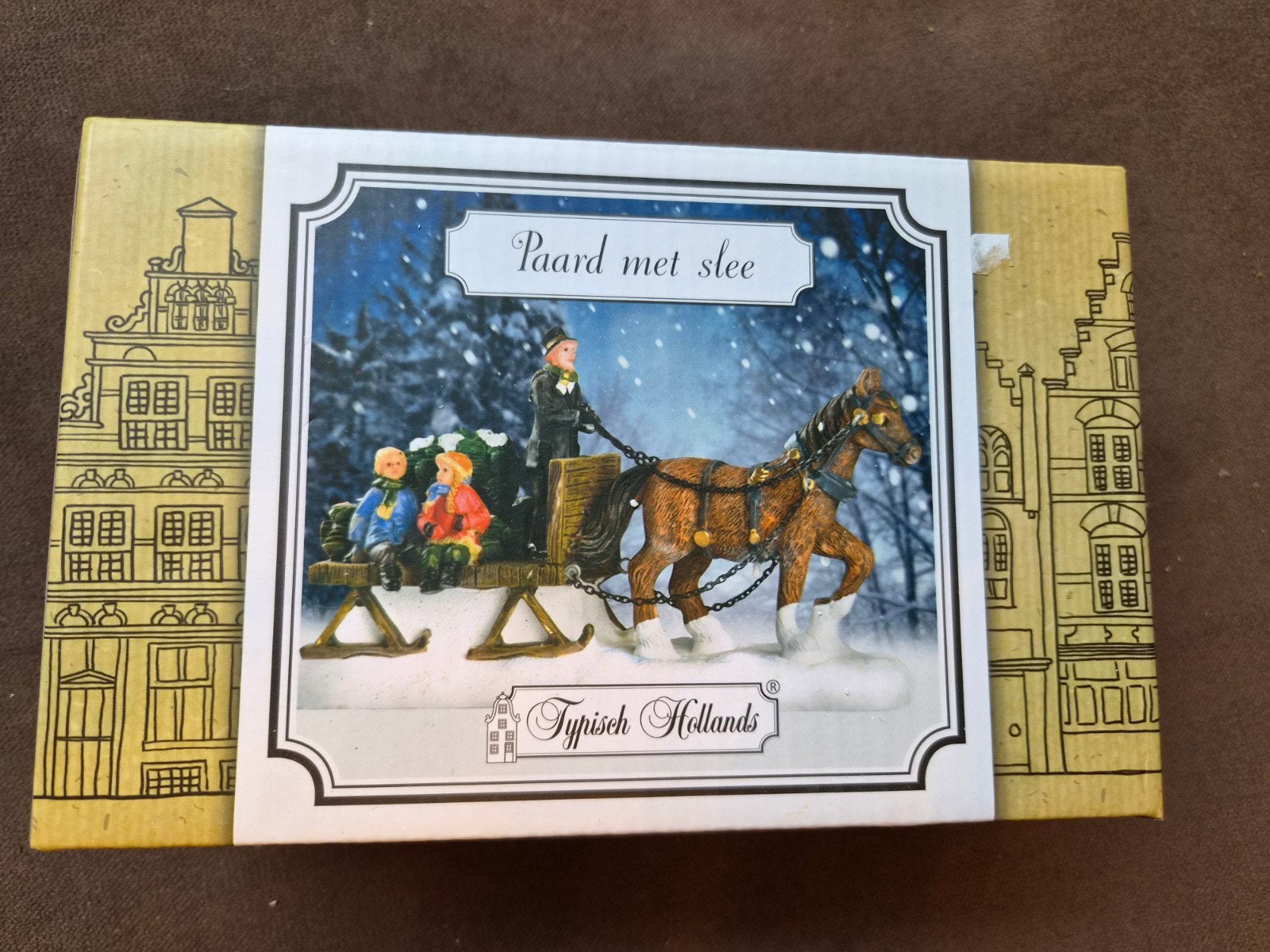 Paard met Slee kerstdorp versiering, Diversen, Ophalen, Zo goed als nieuw