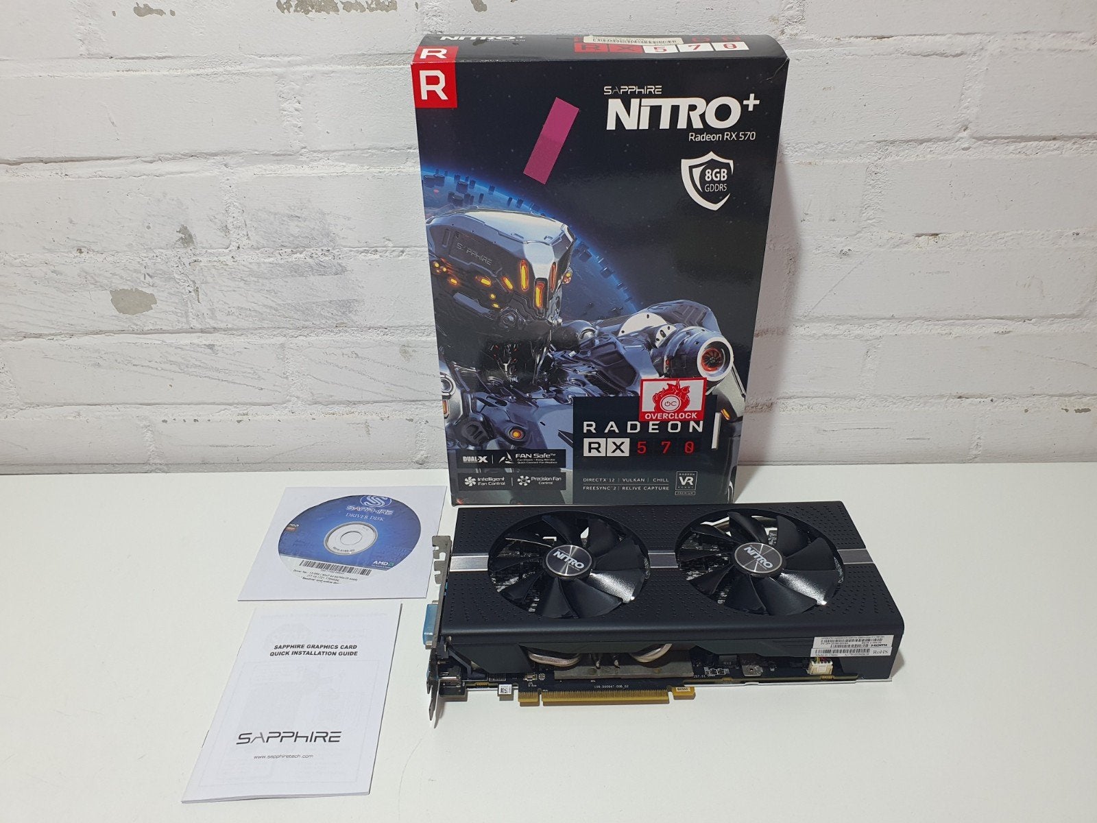 Radeon RX 570 8GB Sapphire Nitro+ GDDR5 (New Coolpaste), Computers en Software, Videokaarten, PCI-Express 3, AMD, ., Ophalen of Verzenden
