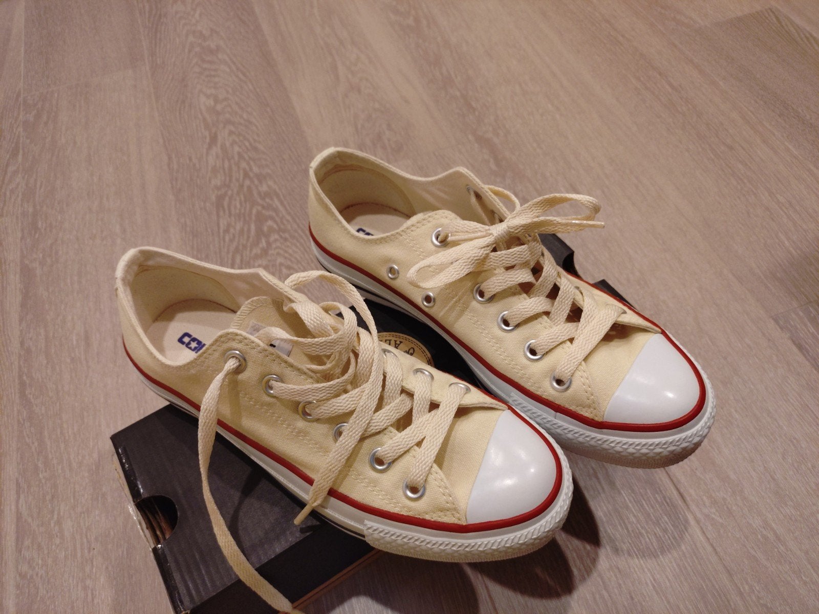Crème Converse All Stars maat 38, Beige, Ophalen of Verzenden, Converse All Stars, Sneakers of Gympen
