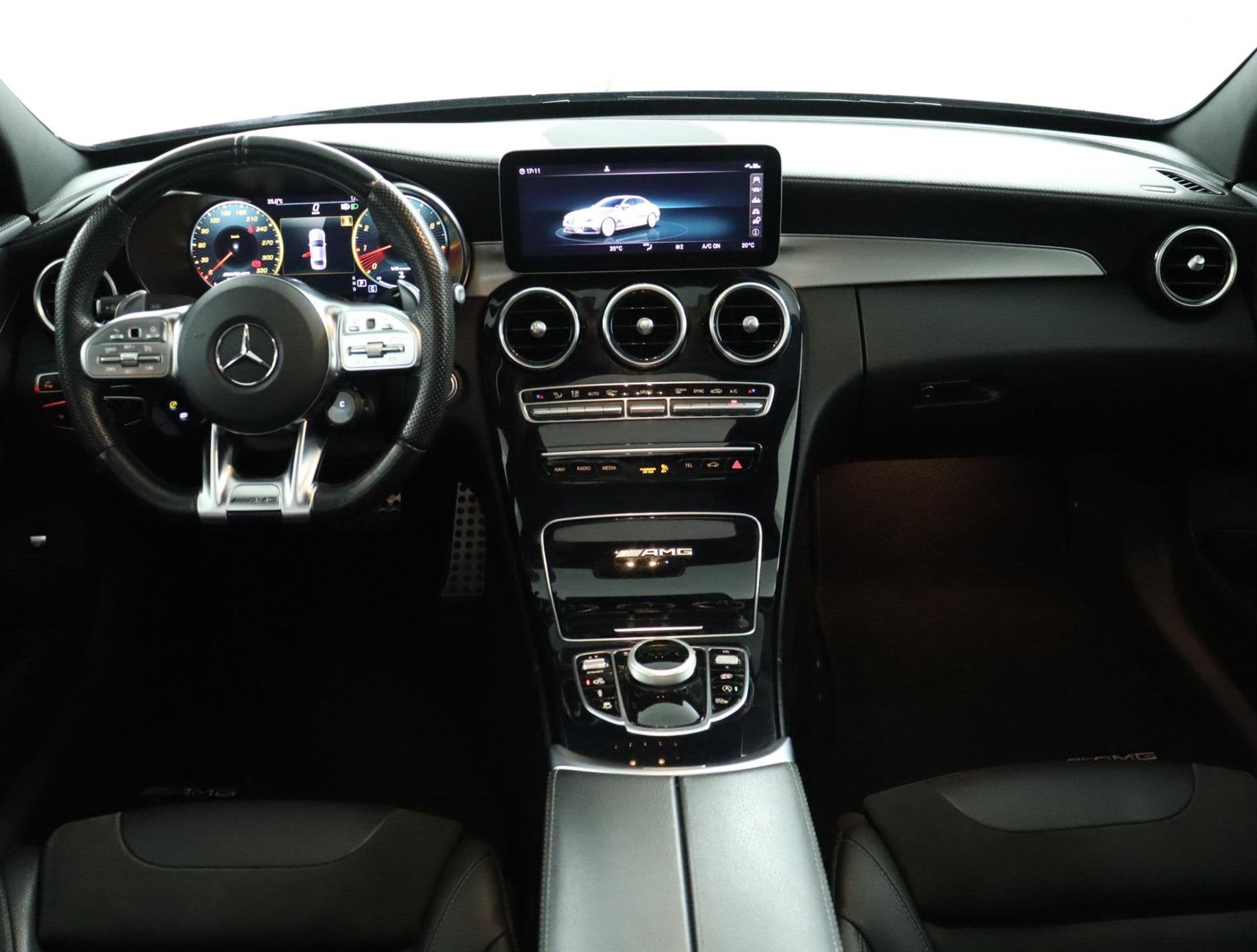Mercedes-Benz C-Klasse AMG 63 S Premium Plus Pack |Pano |Bur, Auto's, Gebruikt, 510 pk, 1655 kg, Leder en Stof