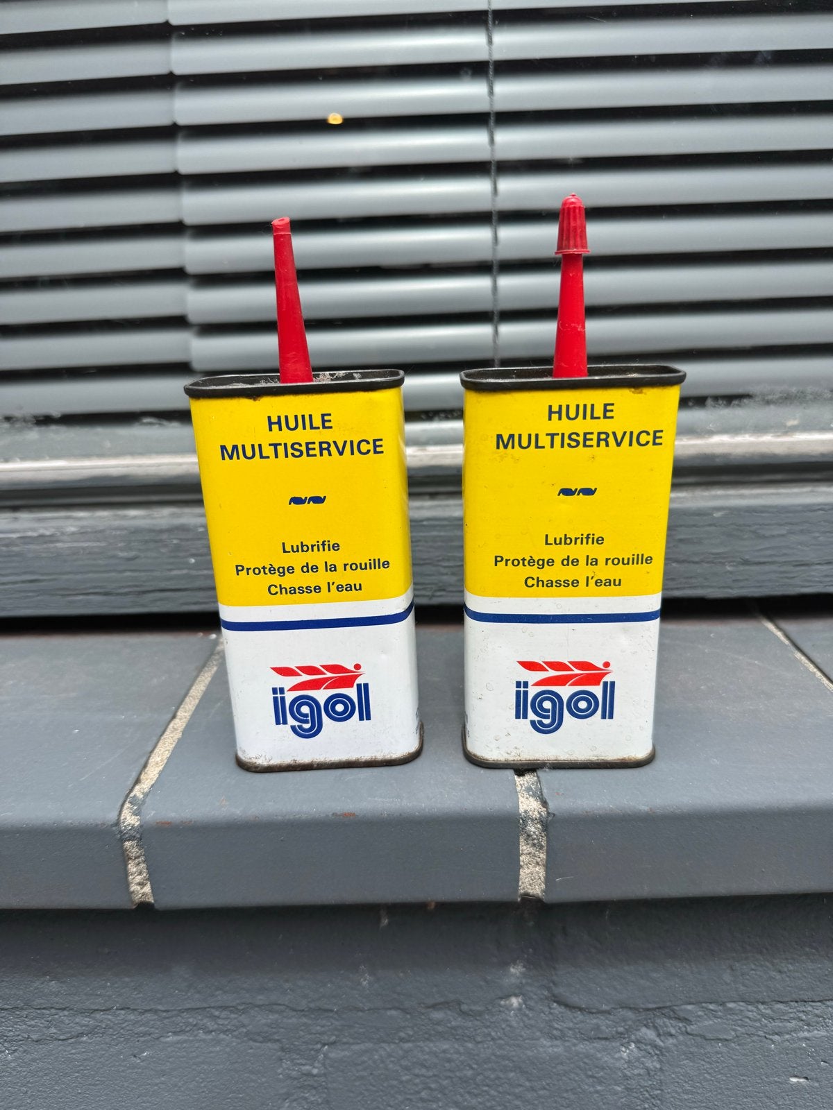 Vintage Igol Huile Multiservice Blikjes, Gebruikt, ., Ophalen of Verzenden, .