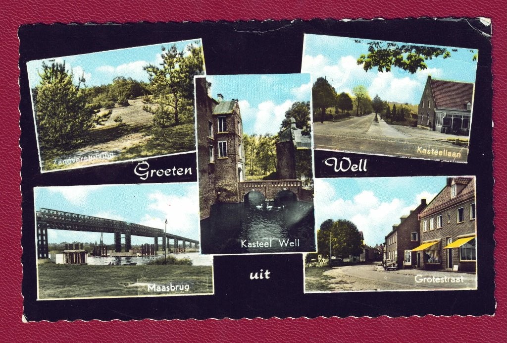 Well (gem. Bergen, prov. Limburg) - groeten uit - 1963, Ophalen of Verzenden, 1960 tot 1980, Gelopen, Limburg