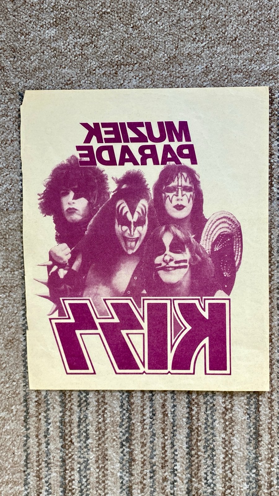KISS - Muziek Parade (Vintage Strijkembleem), Ophalen of Verzenden, Nieuw