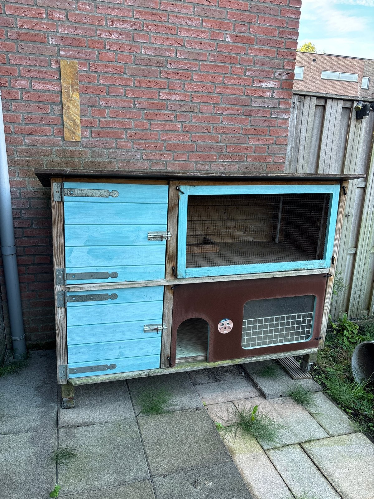Konijnenhok voor buitenkonijnen., Dieren en Toebehoren, Ophalen, 90 cm of meer, Hok, 110 cm of meer