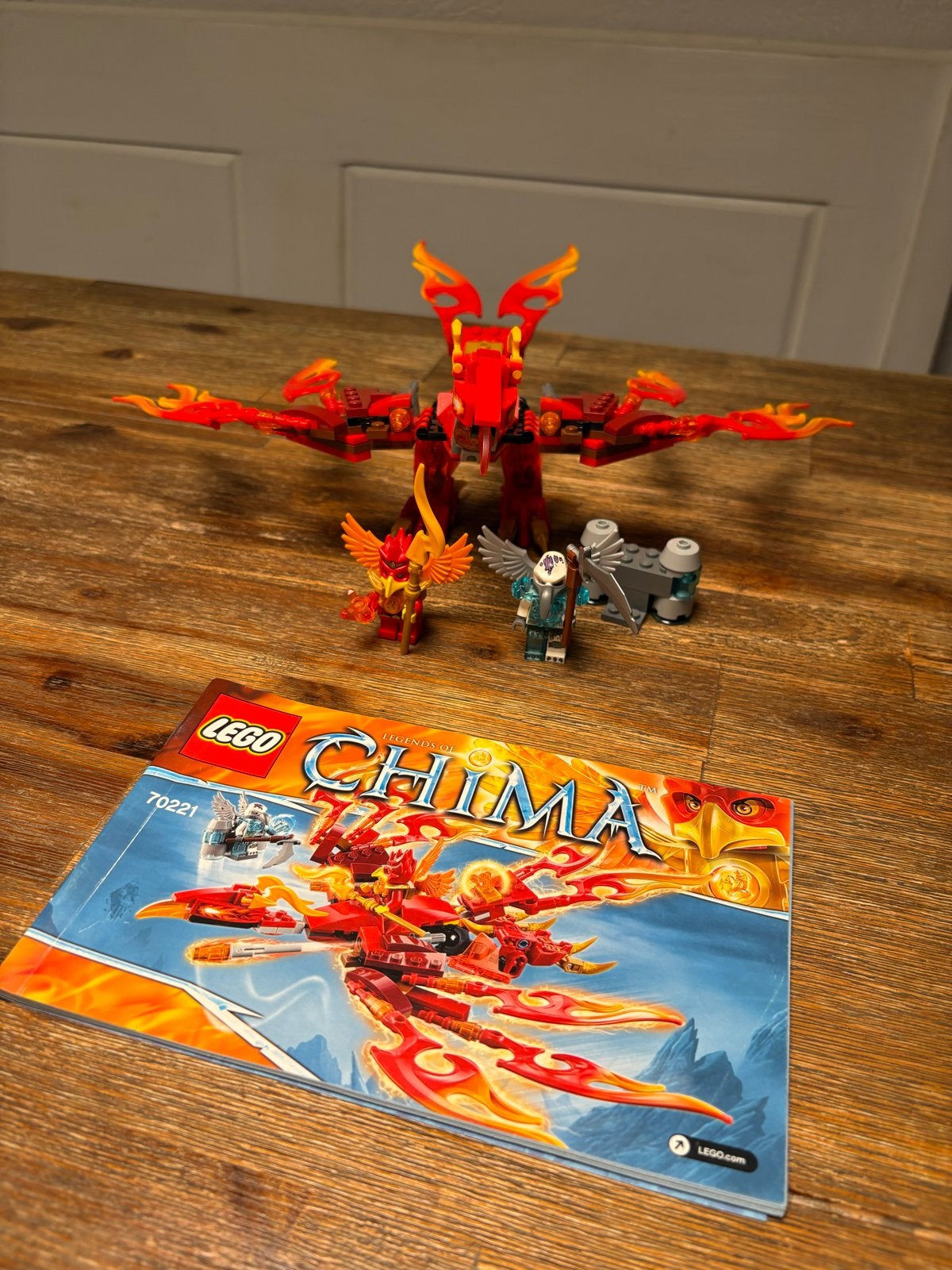 Lego Chima 70221 Flinx’s Ultieme Phoenix met boekje, Gebruikt, Overige thema's, Lego, Ophalen of Verzenden