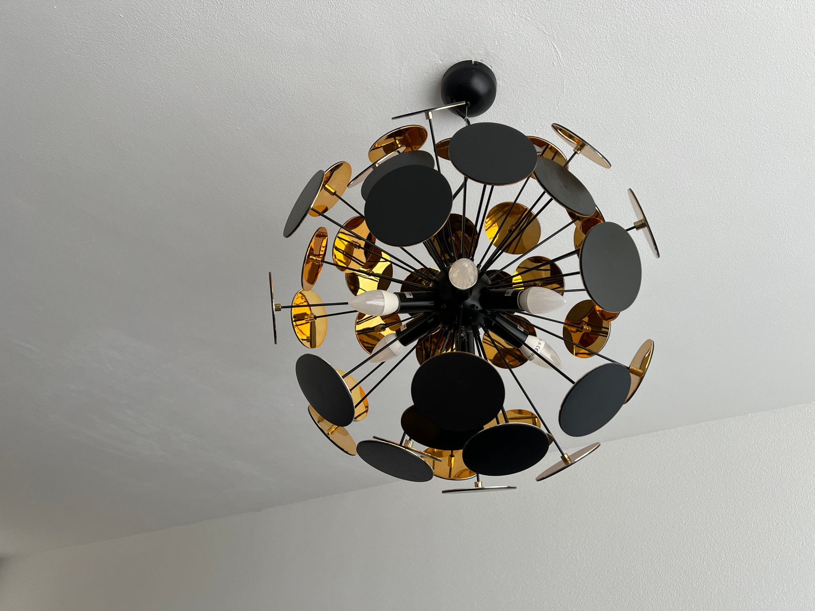 Hanglamp Searchlight Discus 2 stuks, Huis en Inrichting, Ophalen, Gebruikt, E14 (klein)