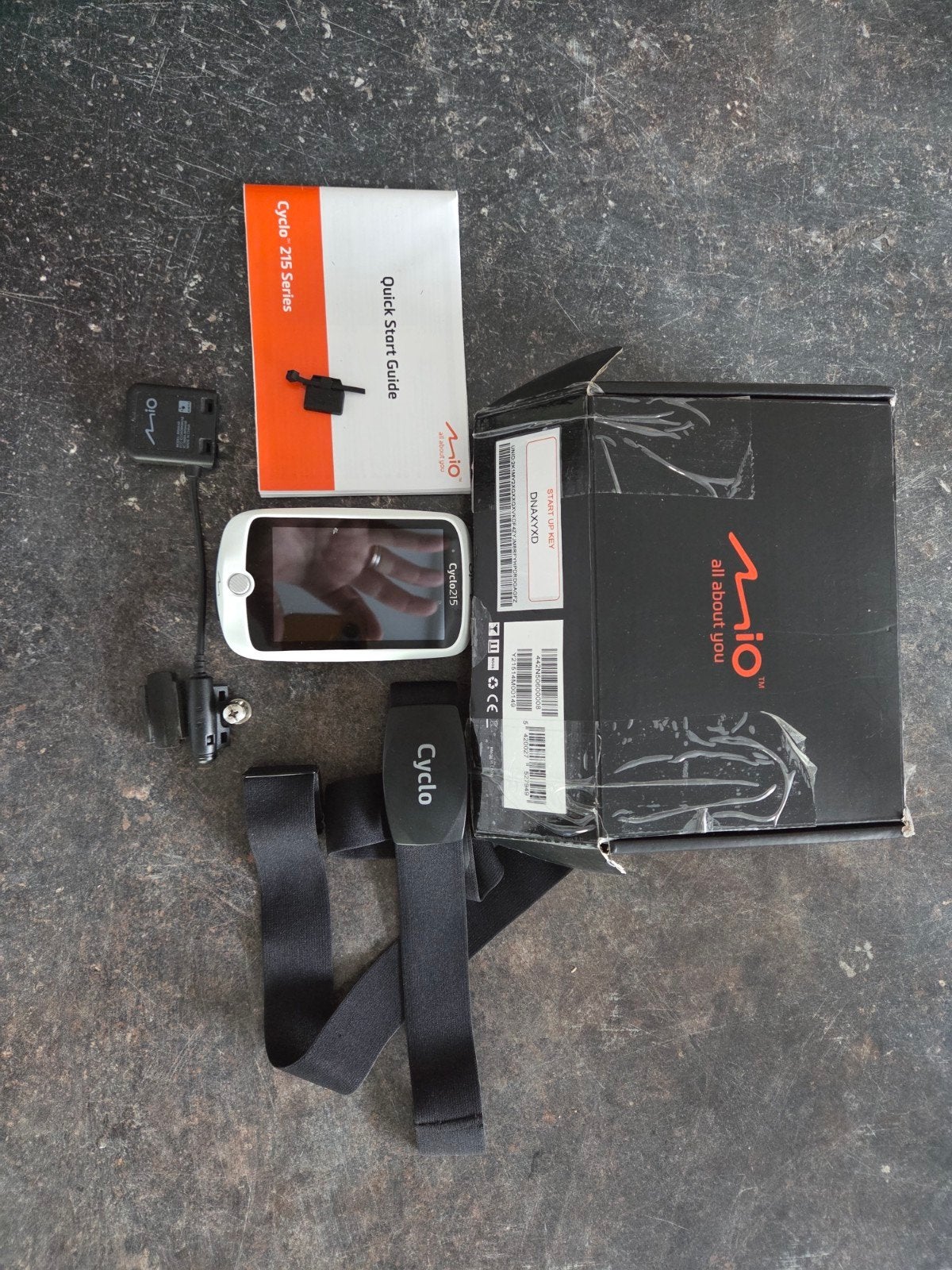Mio Cyclo 215 HC  Fietscomputer met Hartslagsensor, Ophalen of Verzenden, Hartslagsensor, Zo goed als nieuw