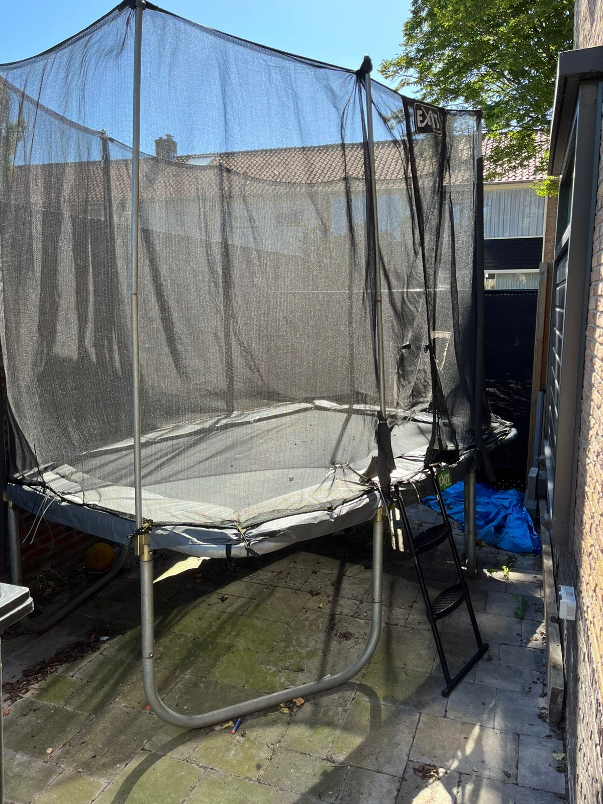 Trampoline met net, Ophalen, Gebruikt