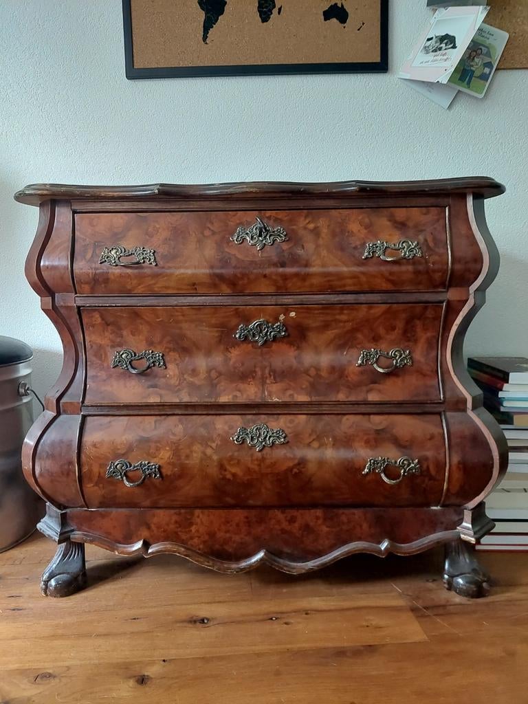 Antieke commode met 3 laden - Biedermeier stijl, Ophalen
