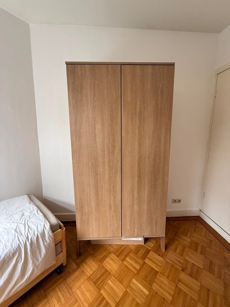QUAX - ASHI WARDROBE honey ash, Ophalen, Met deur(en), 50 tot 100 cm, Zo goed als nieuw