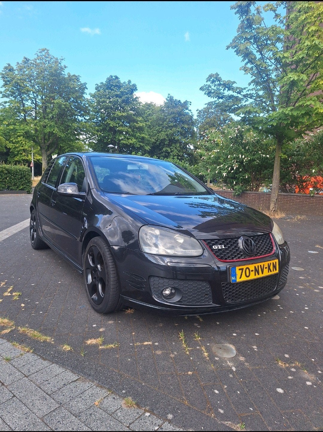 Volkswagen Golf 1.6 16V FSI 85KW 5D 2004 Zwart GTI Look Full, Voorwielaandrijving, 4 cilinders, 620 kg, Zwart
