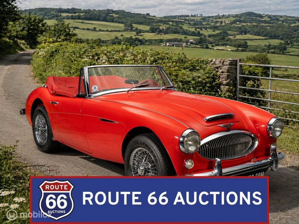 Austin Healey 3000 MK3 | 1966 | Route 66 Auctions, Auto's, Oldtimers, Austin, Overige carrosserieën, Zwart, Bedrijf