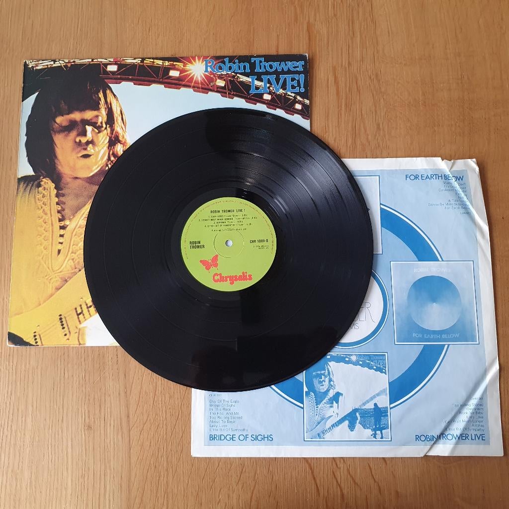 Robin Trower – Robin Trower Live! (UK1975) (VG+/VG+), Cd's en Dvd's, Ophalen of Verzenden, Gebruikt, 12 inch, Poprock