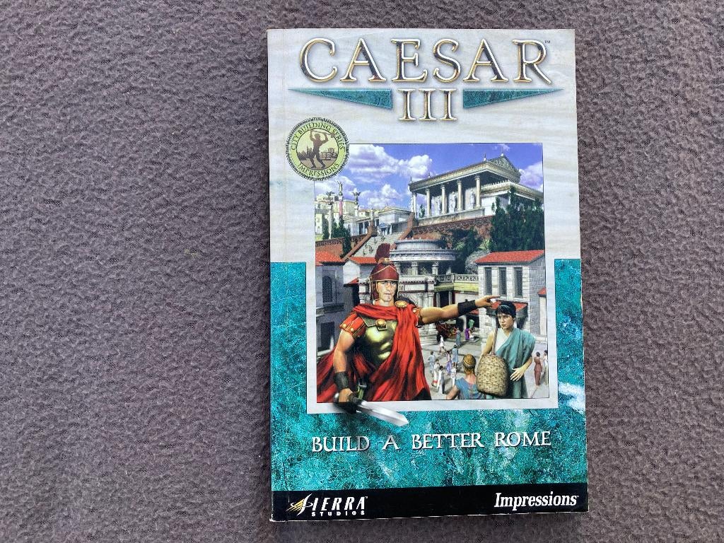 🏛️ BOEK Sierra Studio's Caesar III - Build a better Rome, Gebruikt, 1 speler, Ophalen of Verzenden, Vanaf 3 jaar