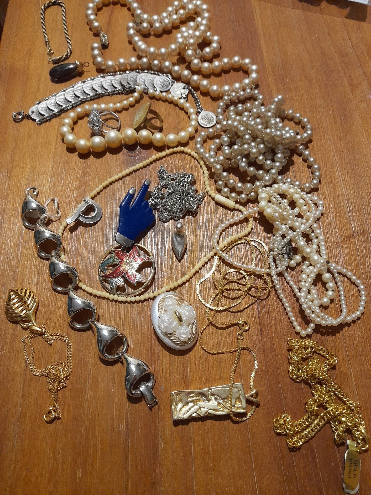 Diverse sieraden uit oude doos - Biedingen welkom, Verzenden, Overige materialen, Overige typen, Verguld