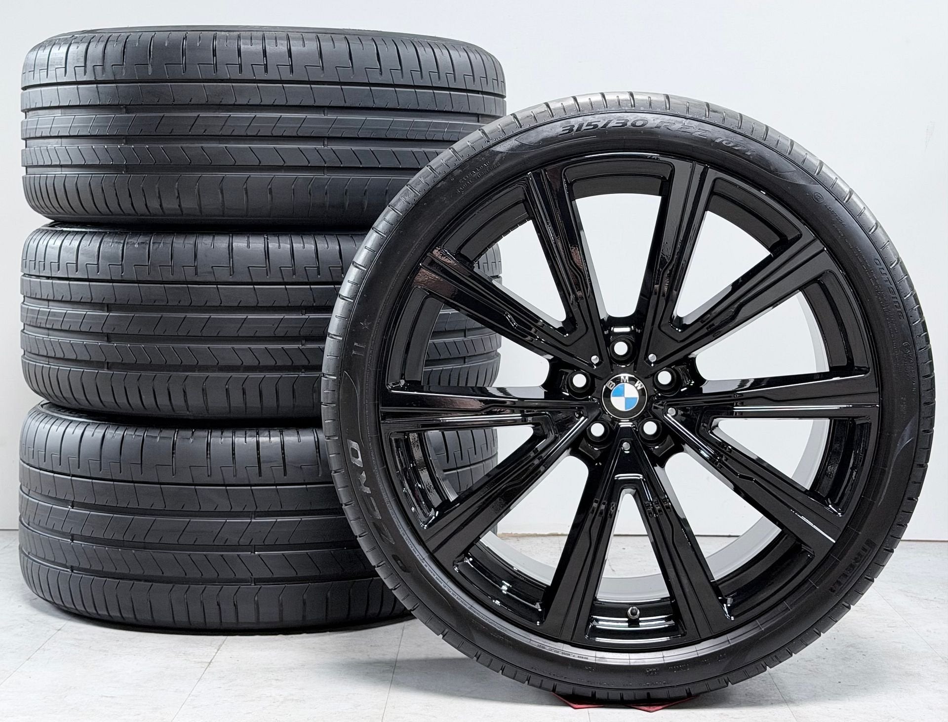 BMW X5 X6 22 inch velgen Styling 746i JetBlack Origineel G05, Gebruikt, -, -, Banden en Velgen